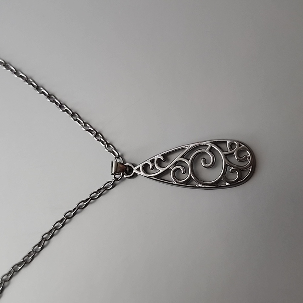 Boho Celtic Dangle Wind Pendant Necklace Irish 16 inch Chain
